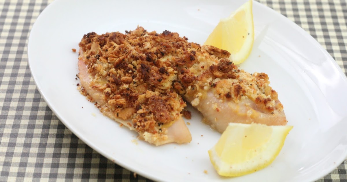 Just Some Salt and Pepper Cracker Topped Baked Tilapia