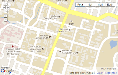 Peta UGM, Google Maps makin akurat dan makin lengkap di Indonesia