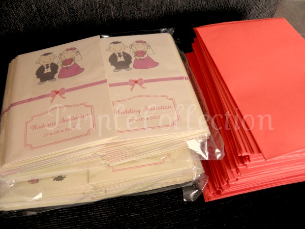  to ivory pearl card plus red envelopes This is in pink and beige theme