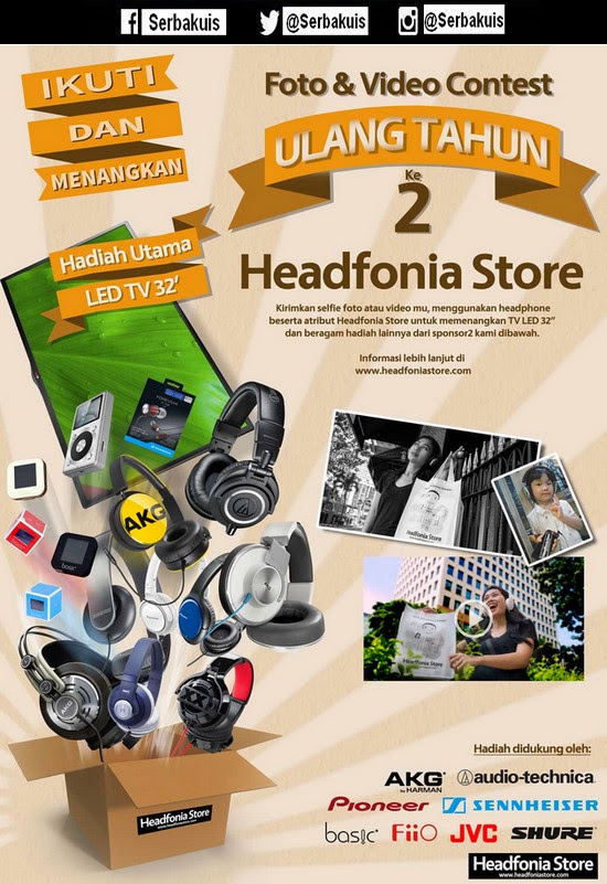 Kontes Foto & Video Berhadiah TV LED 32" Photo & Video Contest Headfonia Store