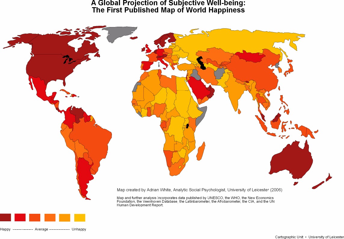 Map of World Happiness