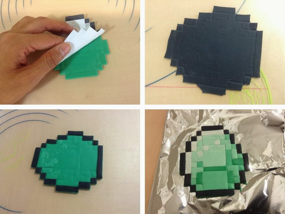 Dulces para un Angel: TARTA JAVI 10!!! Minecraft-tarta