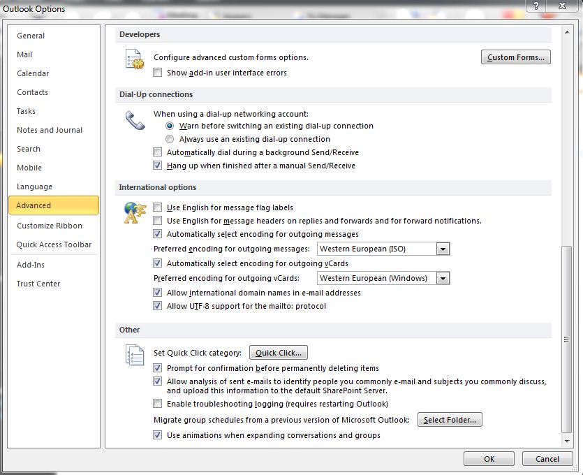 How to delete a self created custom form in Outlook 2010