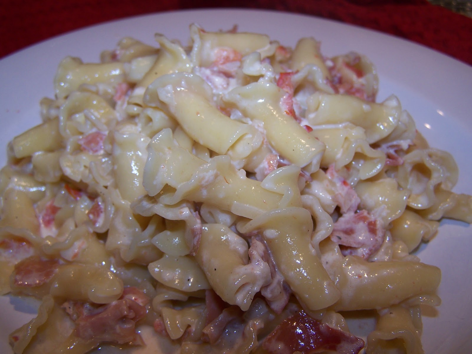 Go Ahead... Take A Bite! Pasta With Prosciutto and Vodka Sauce