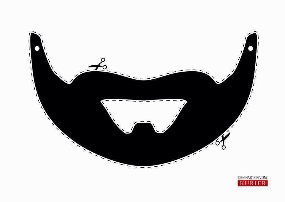 CreativeKreativHobby Free printable beard mask Ingyenesen