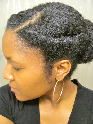 Bun With A Twist Natural Hair Style Tutorial Curlynikki