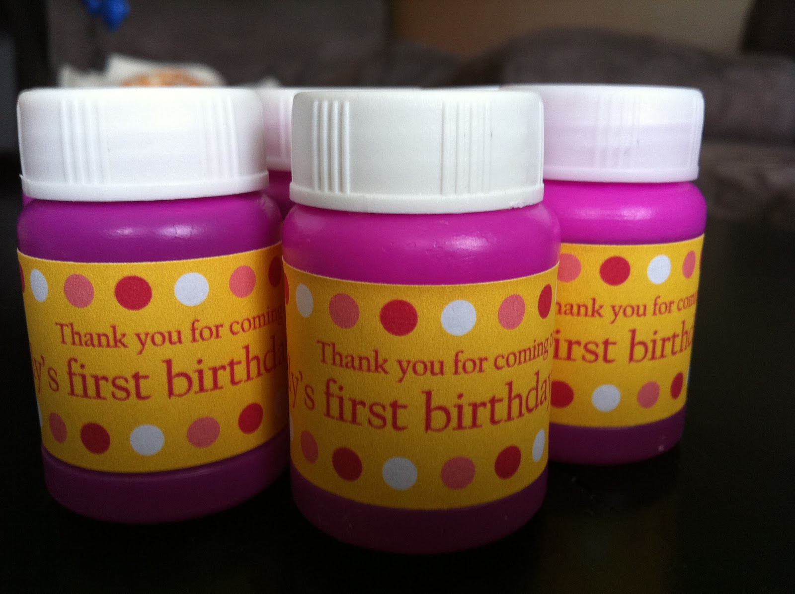 Utah County Mom 1st birthday party Custom bubbles