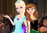 Elsa is ready to become queen and preparations for his coronation are organized. The hall is filled with guests, Princess Anna is thrilled because he can finally leave the castle and explore the city. After so many years of separation sisters are in a dance where Elsa will become the new queen of Arendelle. Enjoy this dress up game that recreates one of the most important scenes in Frozen. Elsa and Anna helps to dress in elegant dresses and accessories for the dance. Disney Frozen snow prom party