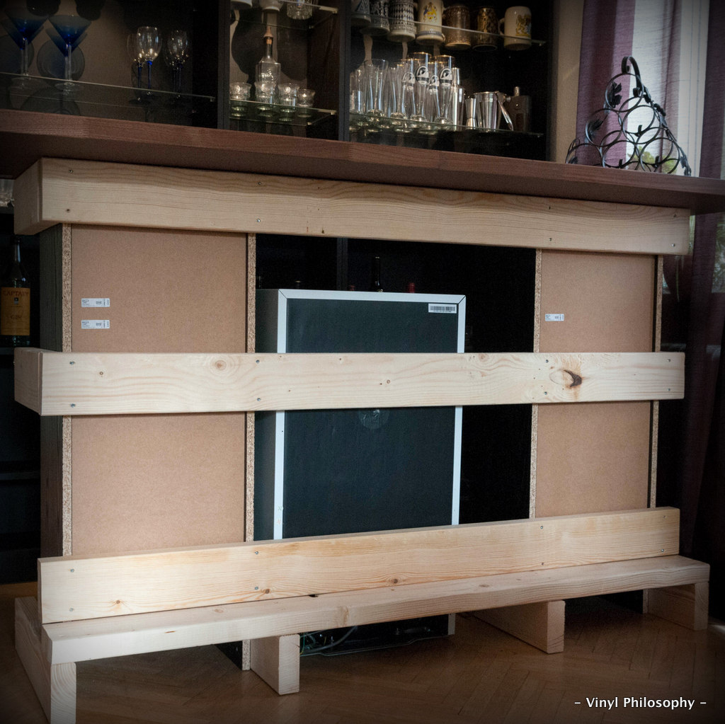  Vinyl Philosophy DIY Home Bar built from IKEA Stuff