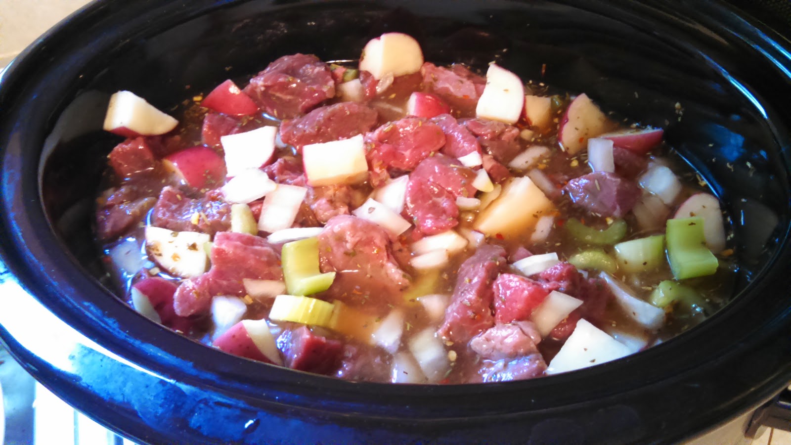 the ripening, morning routine, diet, exercise, meal prep, beef stew, crock pot, slow cooker