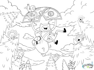 adventure time coloring pages to print