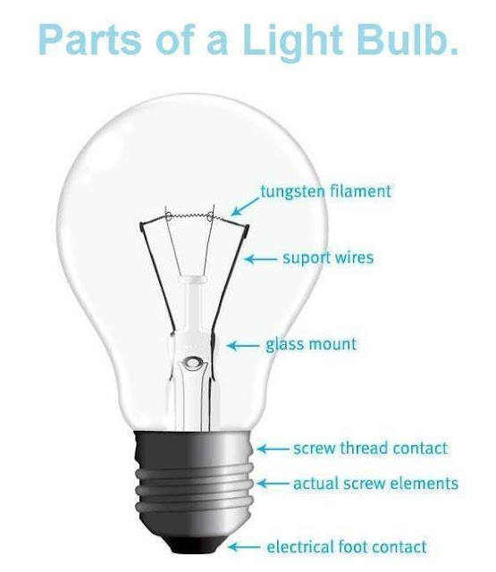 Basics.... Parts of a Light Bulb Electrical Engineering Books