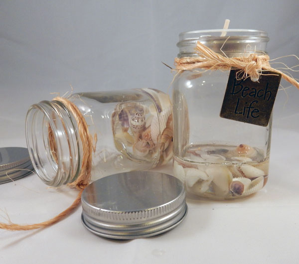Resin Crafts Candles by the Sea Shore with Resin