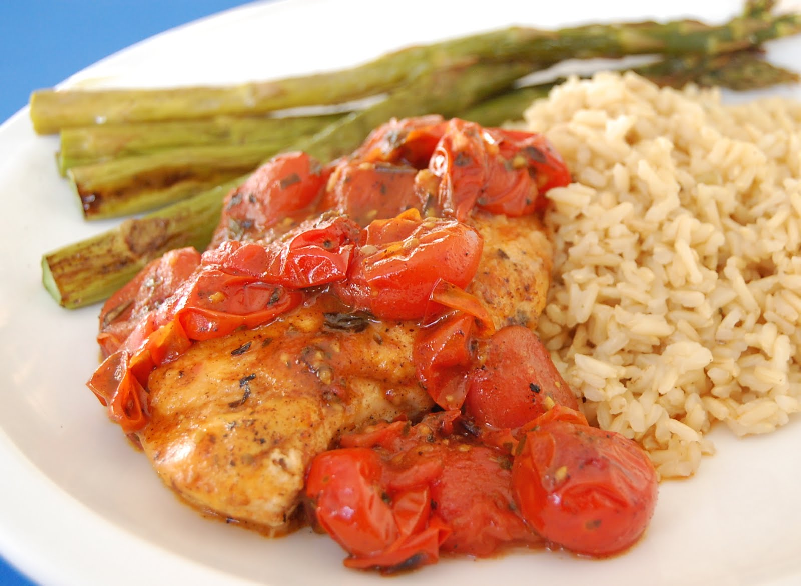 Chef Mommy Chicken with Tomato Pan Herb Sauce