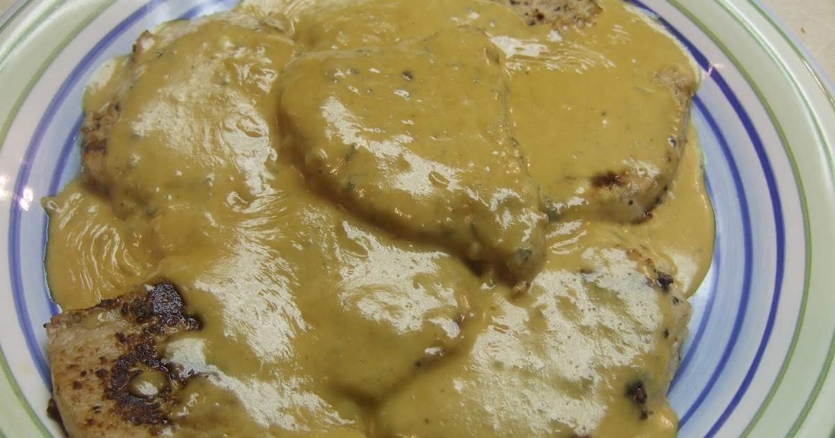A Little Bit of Everything! Pork Chops with Blue Cheese Gravy