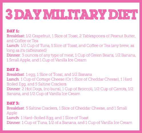 3 Day Military Diet Reviews