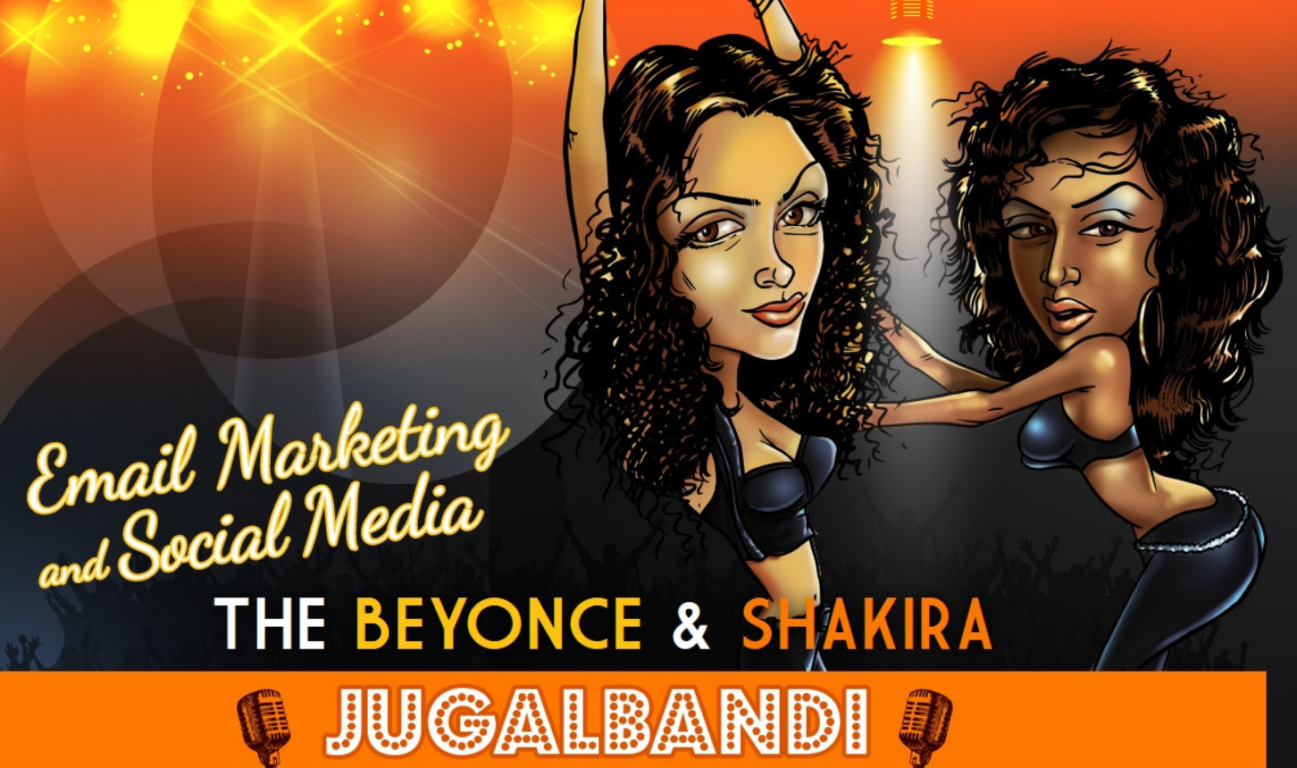 Social Media And Email Marketing: The Shakira And Beyonce Jugalbandi - infographic