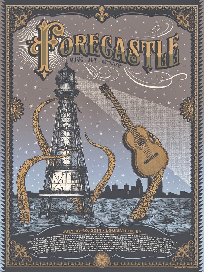 INSIDE THE ROCK POSTER FRAME BLOG Status Serigraph Phish, 311, Queens