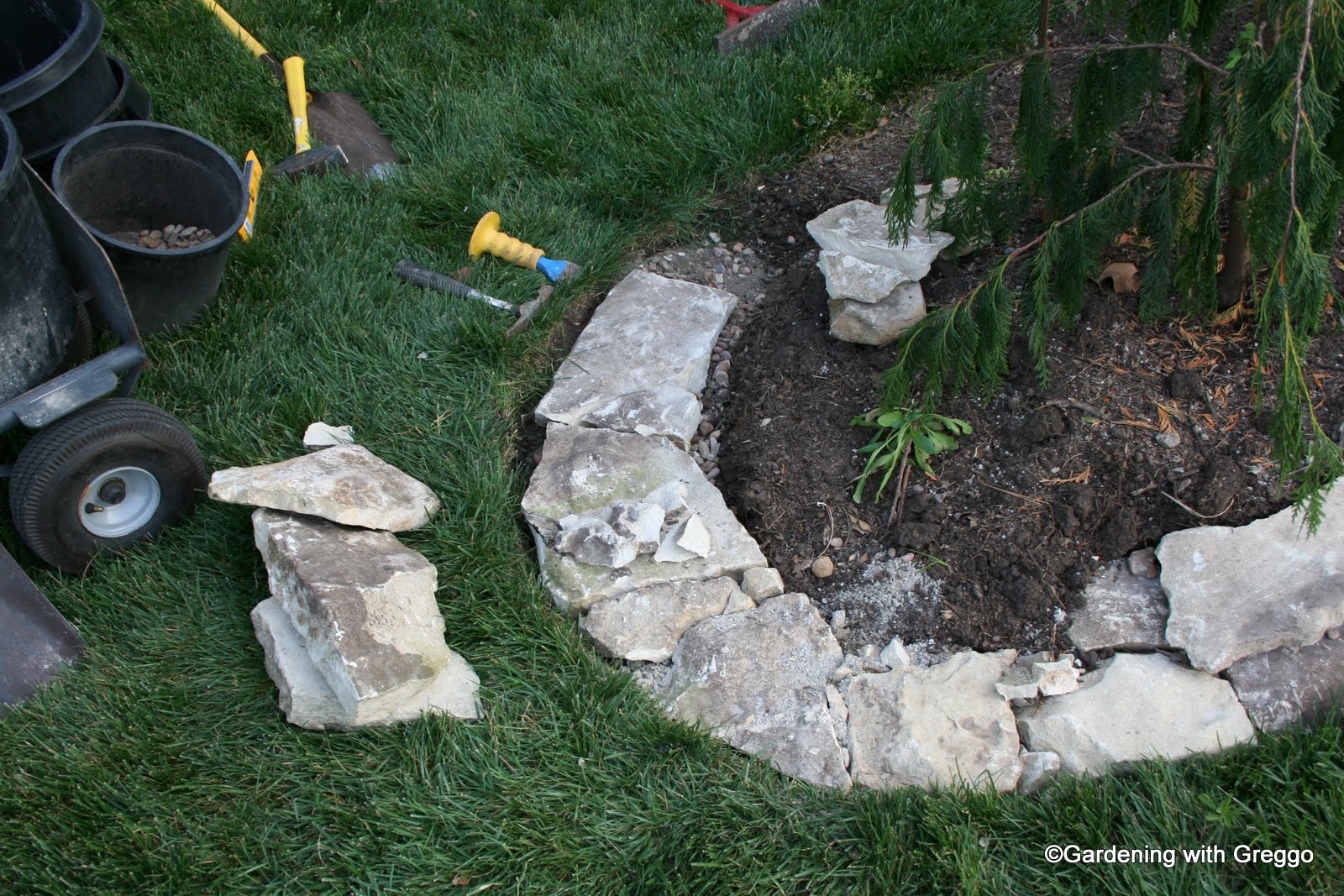 Gardening with Greggo Field Stone Edging DIY