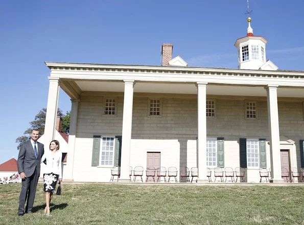 King Felipe VI of Spain and Queen Letizia of Spain visits the first President of the US George Washington's Mount Vernon