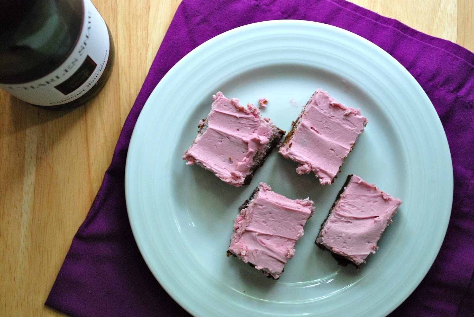 What's Baking in the Red Wine Buttercream Frosting