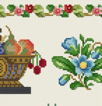 Good Life 2 Go Free cross stitch chart Antique Sampler chart14 Sentimental suden