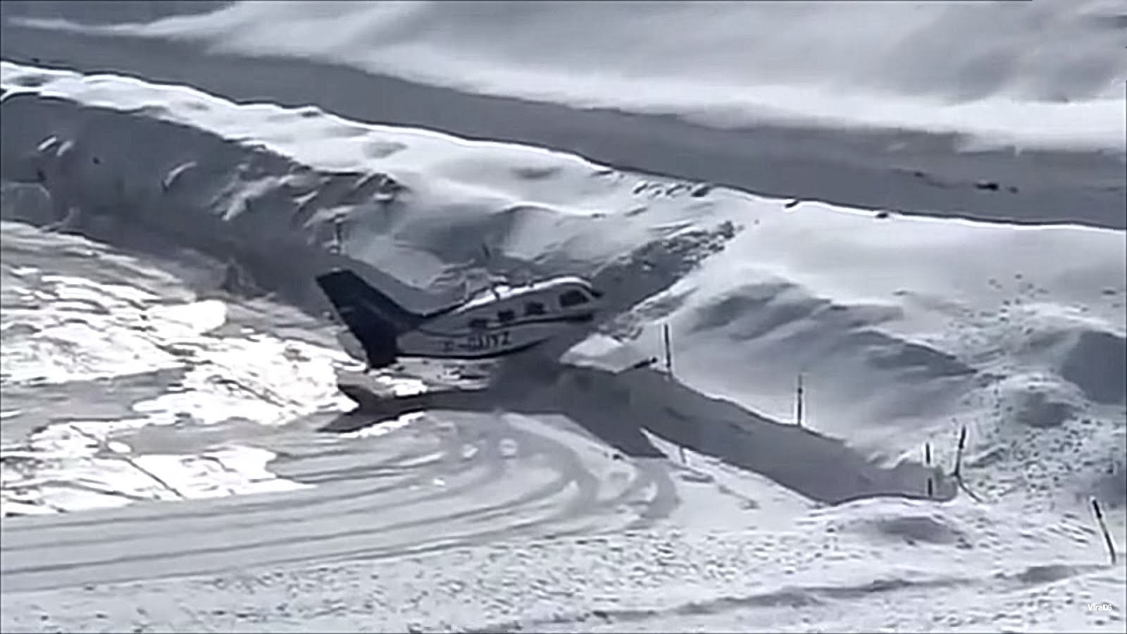 Mislukte landing op Courchevel Altiport