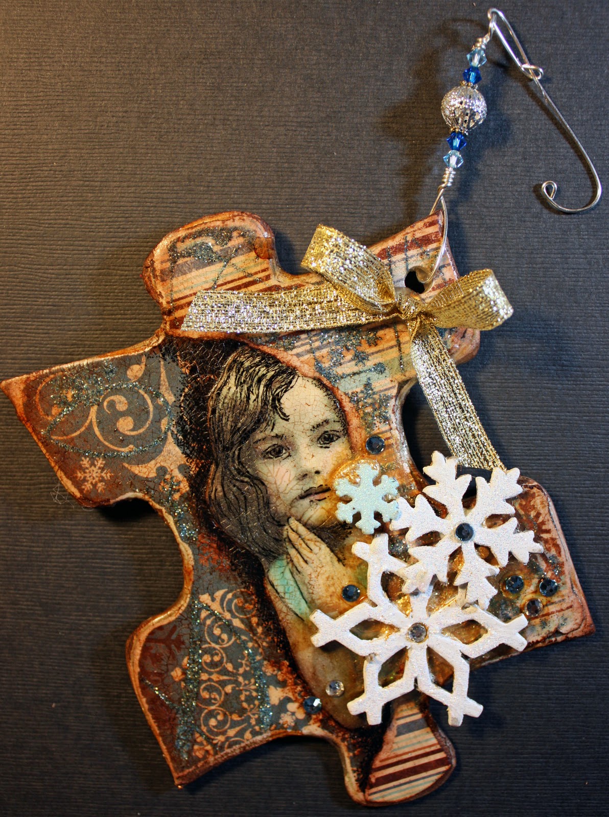 Victoria's Art Visions More Puzzle Piece Ornaments