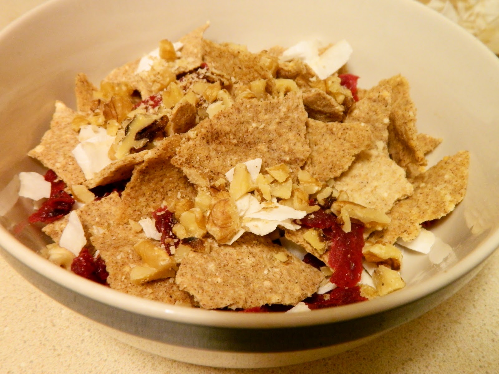 cereal cinnamon coconut crunch cranberry carb low ginny kitchen