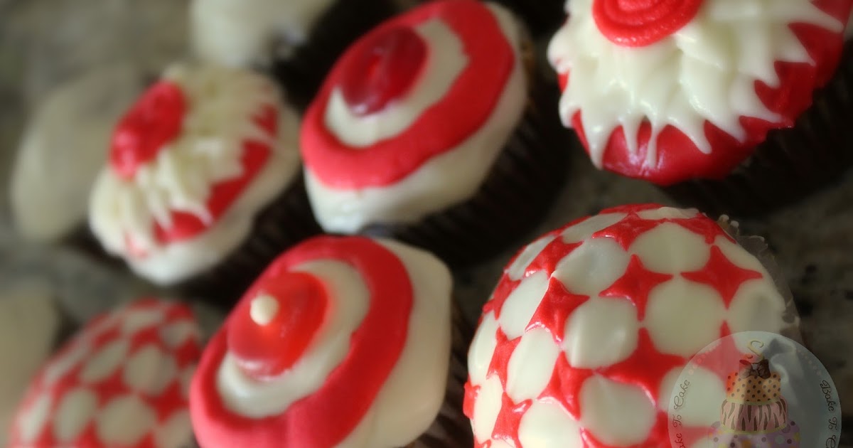 Bake to Cake Target Themed Cupcakes
