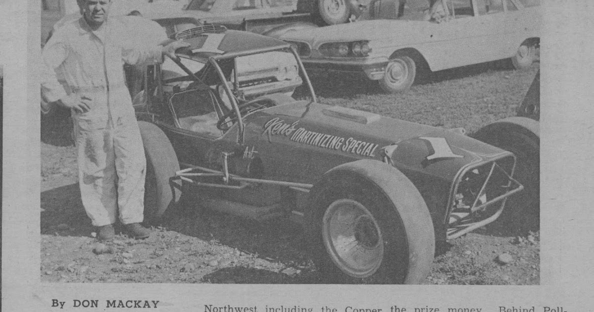 racin' thru the raindrops Art Pollard up in Edmonton in 1962