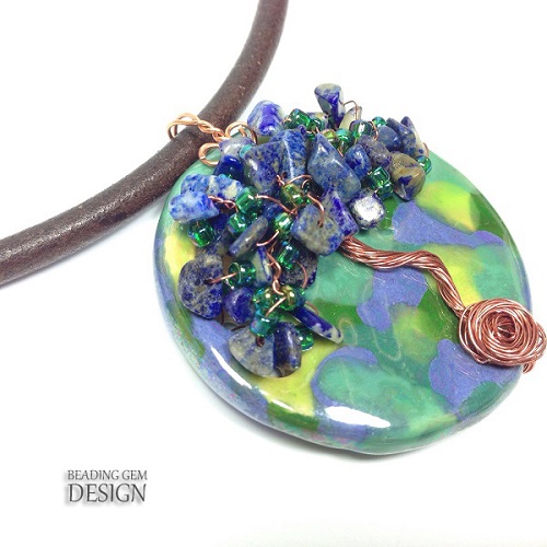 beading gem tree of life necklace 