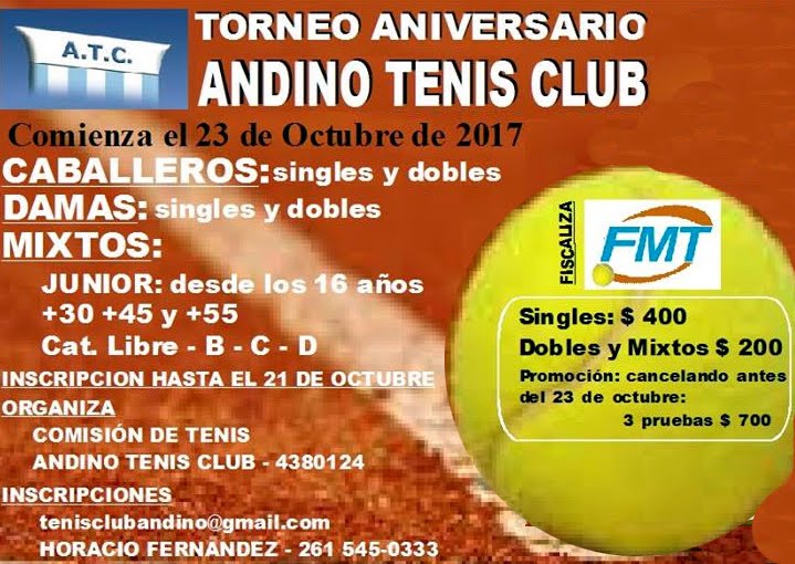 TORNEO ANIVERSARIO 2018 - ANDINO