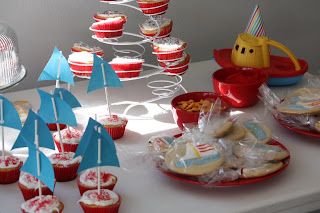 nautical target first birthday party
