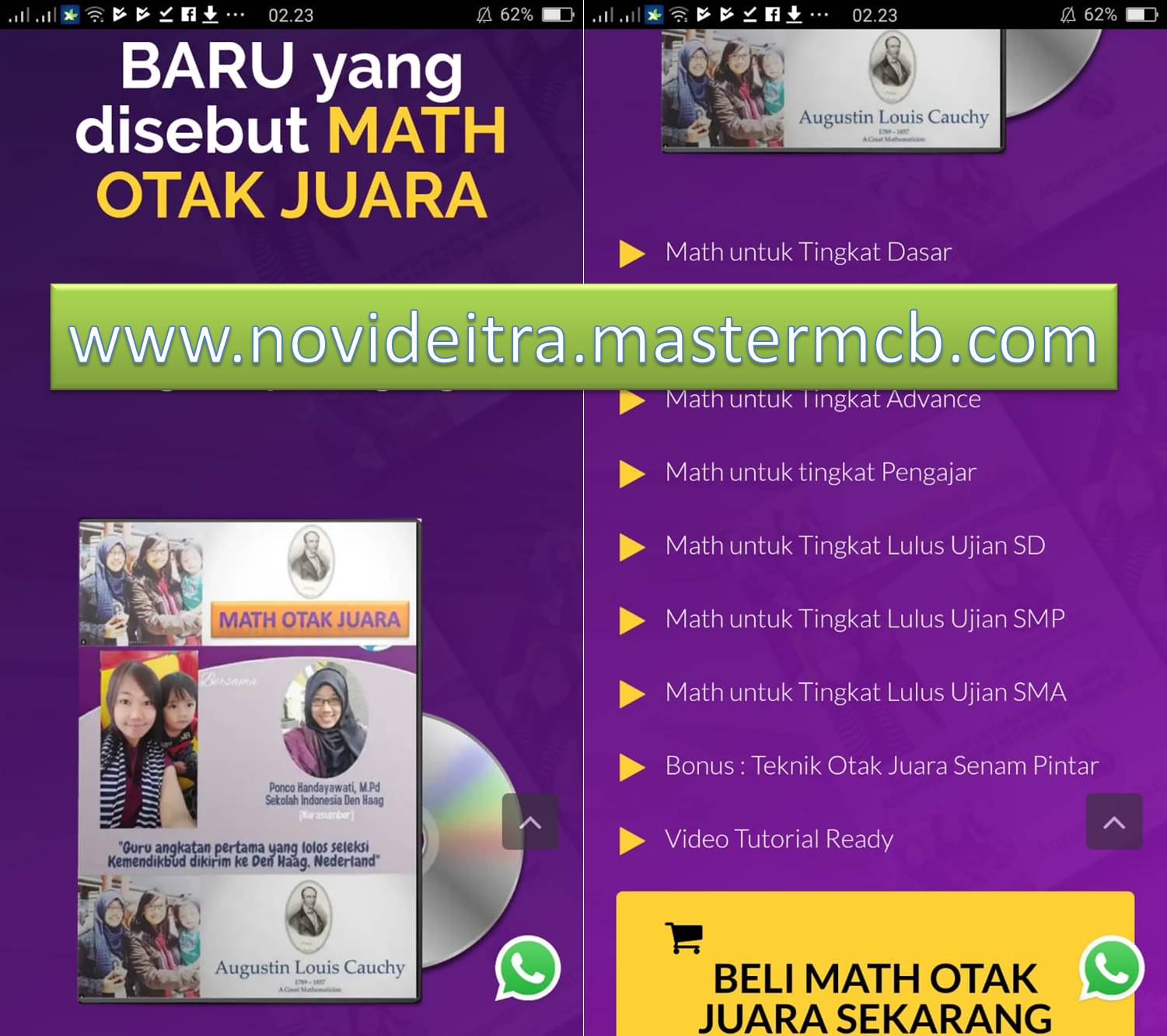 juga Sudah Dibuka : Kelas E-Course MATH Otak Juara !  ORDER NOW