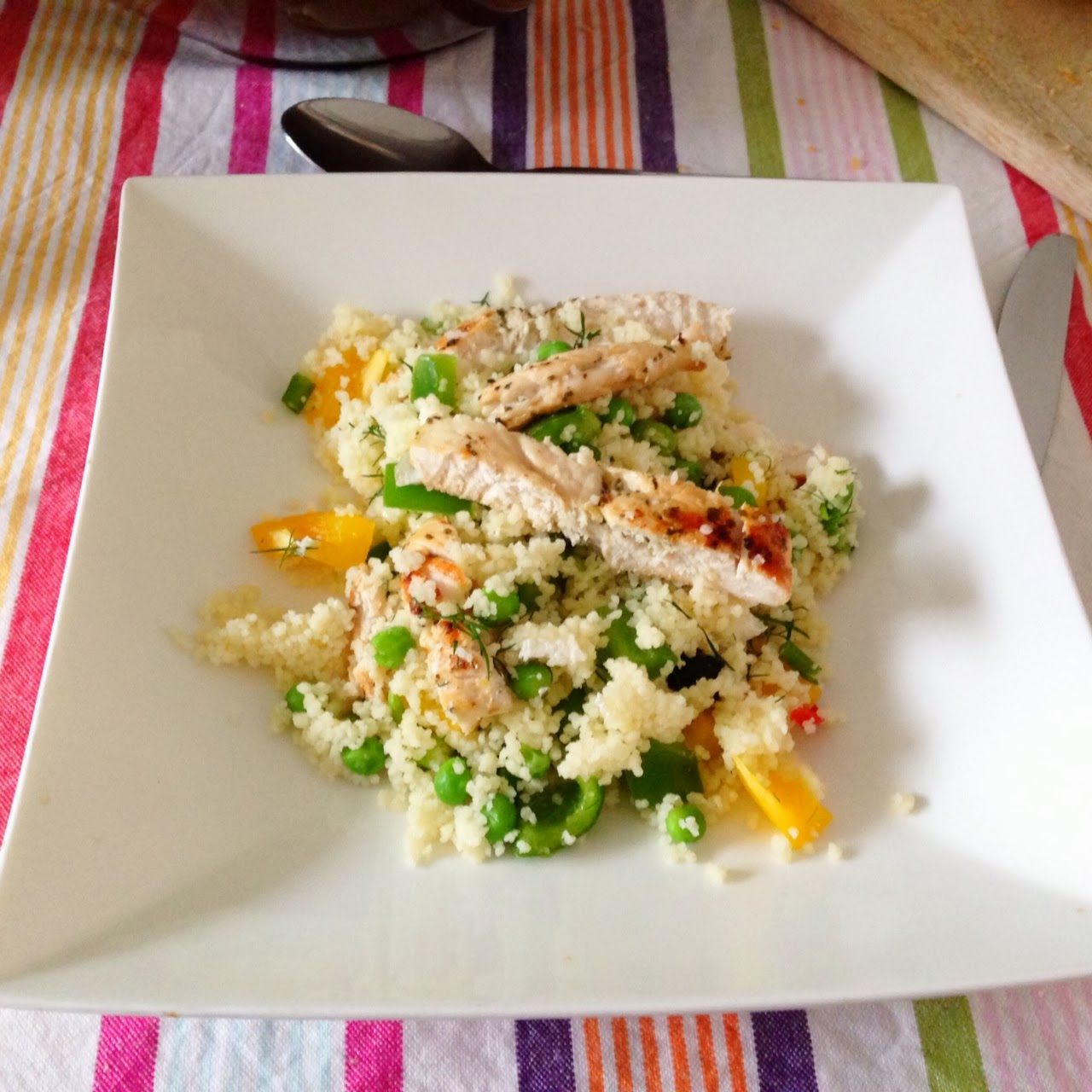 Healthy Living in Heels Greek Chicken with Couscous and Tzatziki