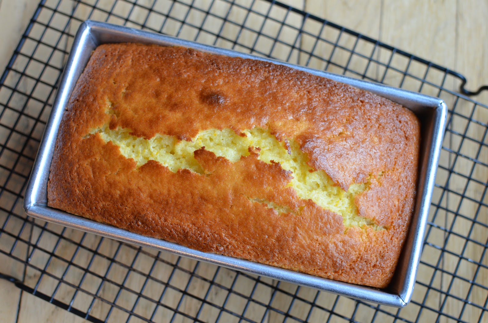 Playing with Flour Now for the orange version...orange yogurt loaf cake