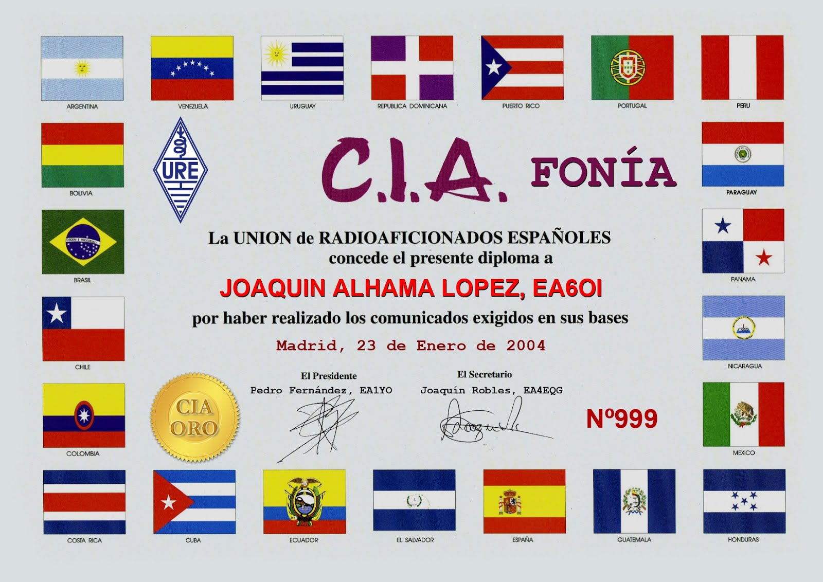 CIA   ORO