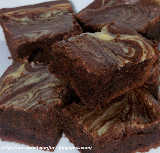 Kitchen Simmer Sour Cream Marbled Brownies