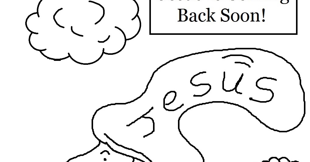 Jesus Second Coming Coloring Page Coloring Pages