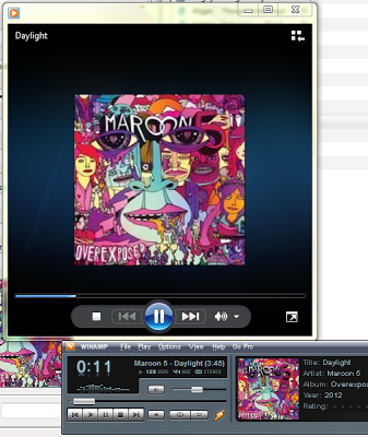 Tampilan Album Art pada Windows Media Player dan Winamp