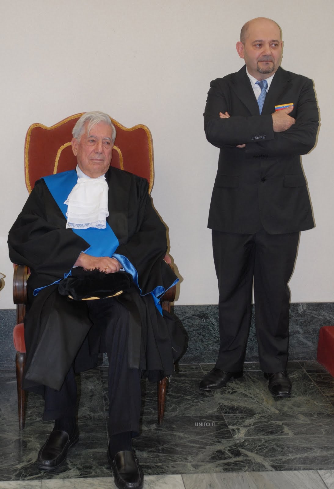 Con Mario Vargas Llosa