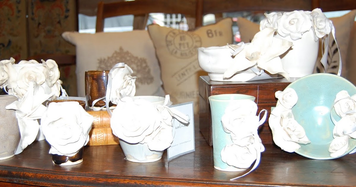 Vintage Mulberry Paintings and Pottery.....sip and see soon to come!!!