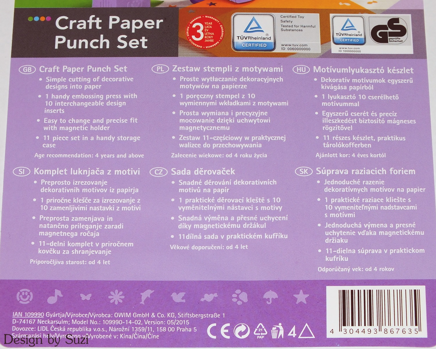 Crelando Crafty Paper Sets Design by Suzi