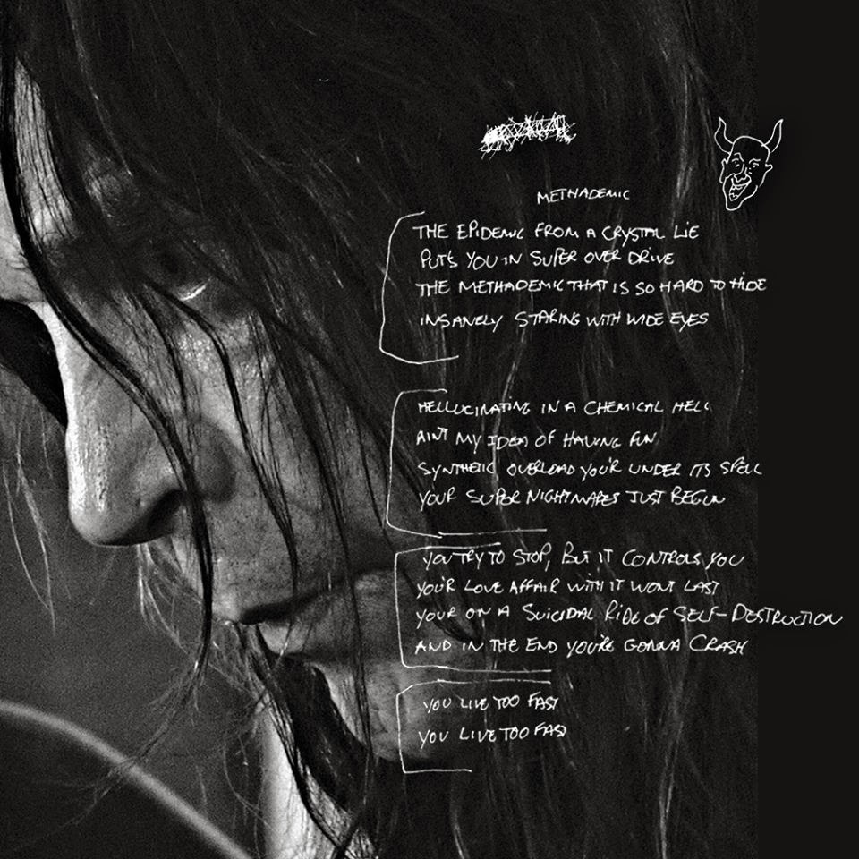 Hennemusic Black Sabbath Handwritten Lyrics To Methademic