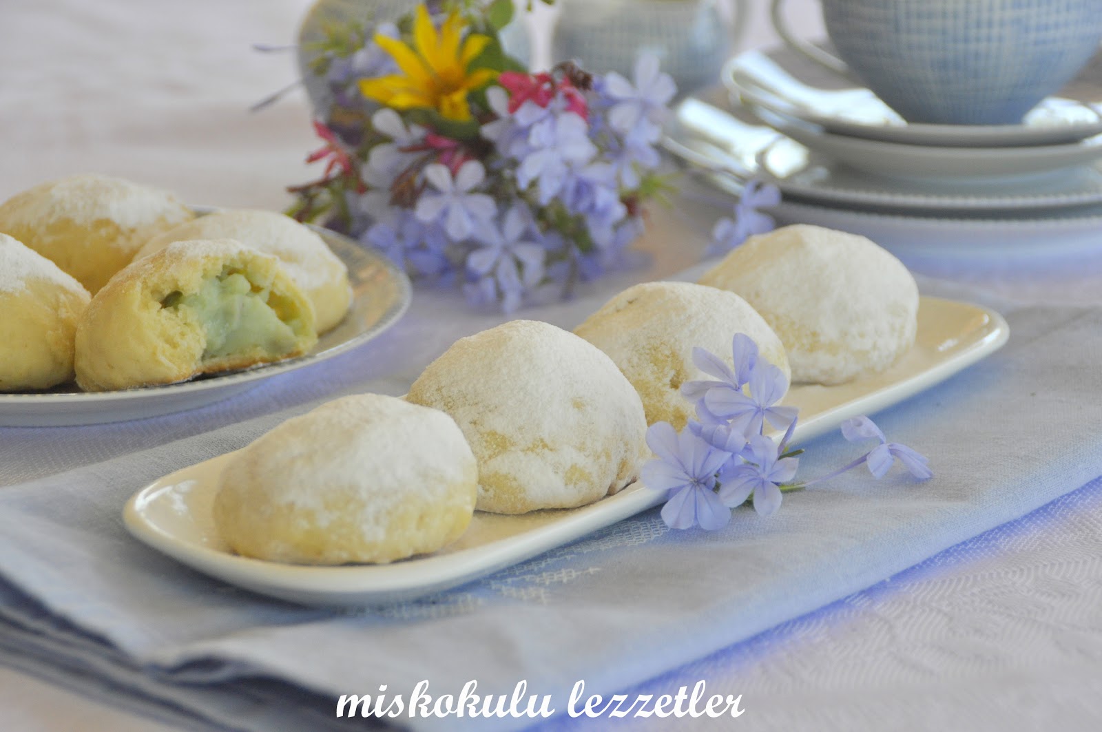 miskokulu lezzetler Antep Fıstıklı Pudingli Kurabiye