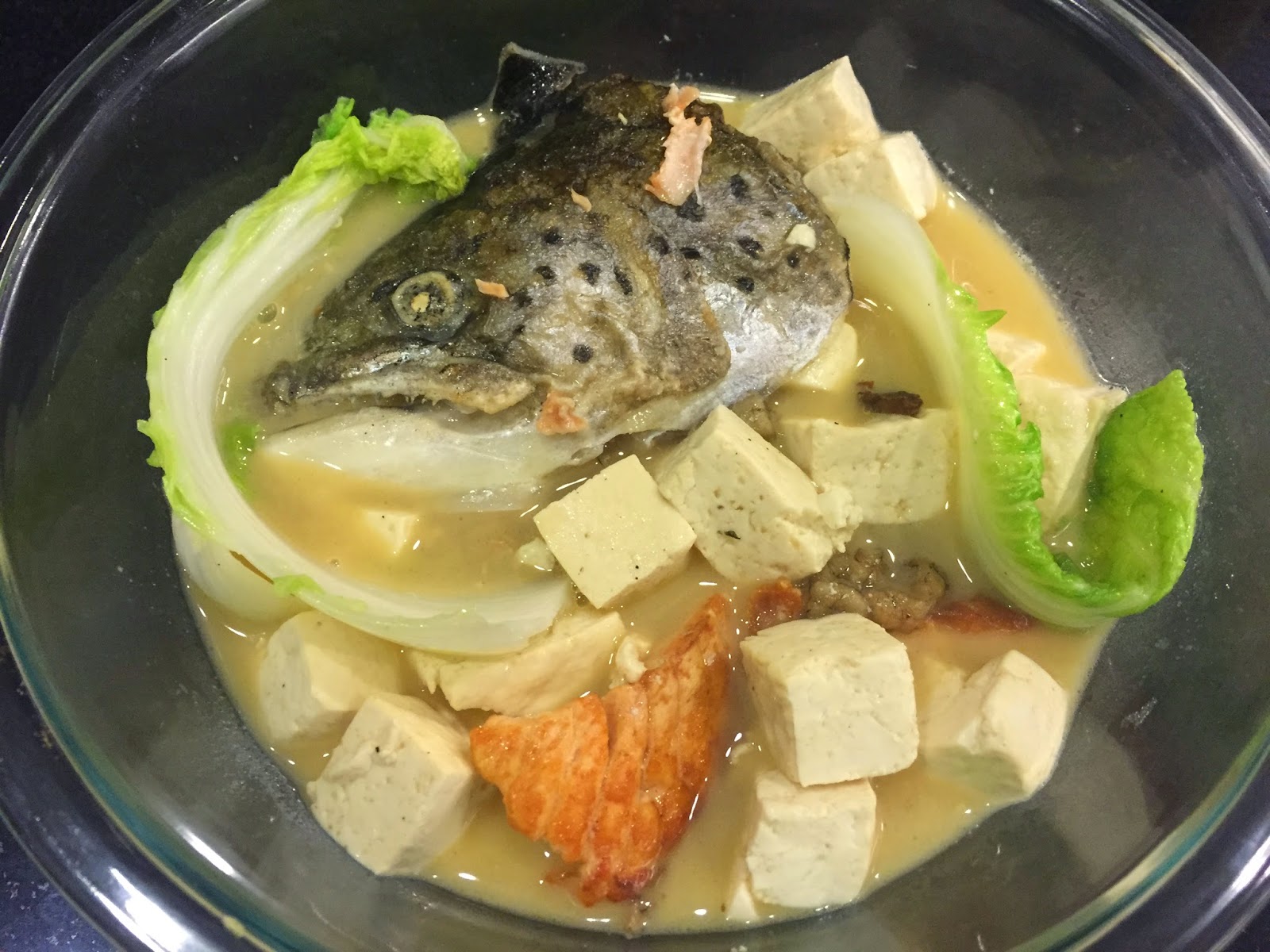 The Cooking Hermit Salmon Head Tofu Soup