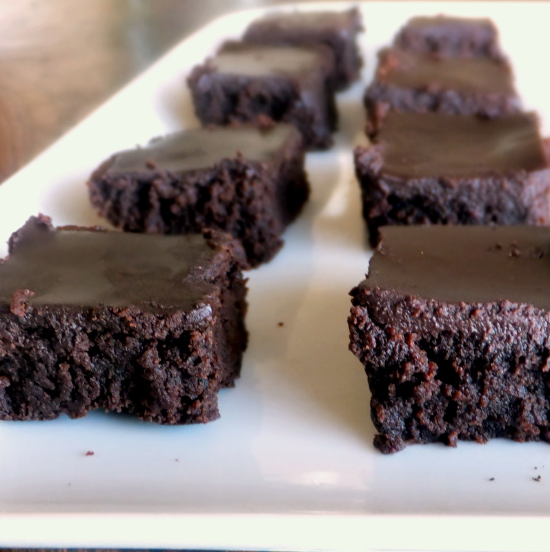 The Sweet Talker Bittersweet Chocolate Glazed Espresso Brownie Bites