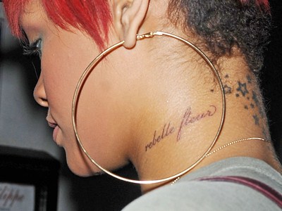 tattoo neck woman 2012 the neck tattoo there is a red flag of regret in the
