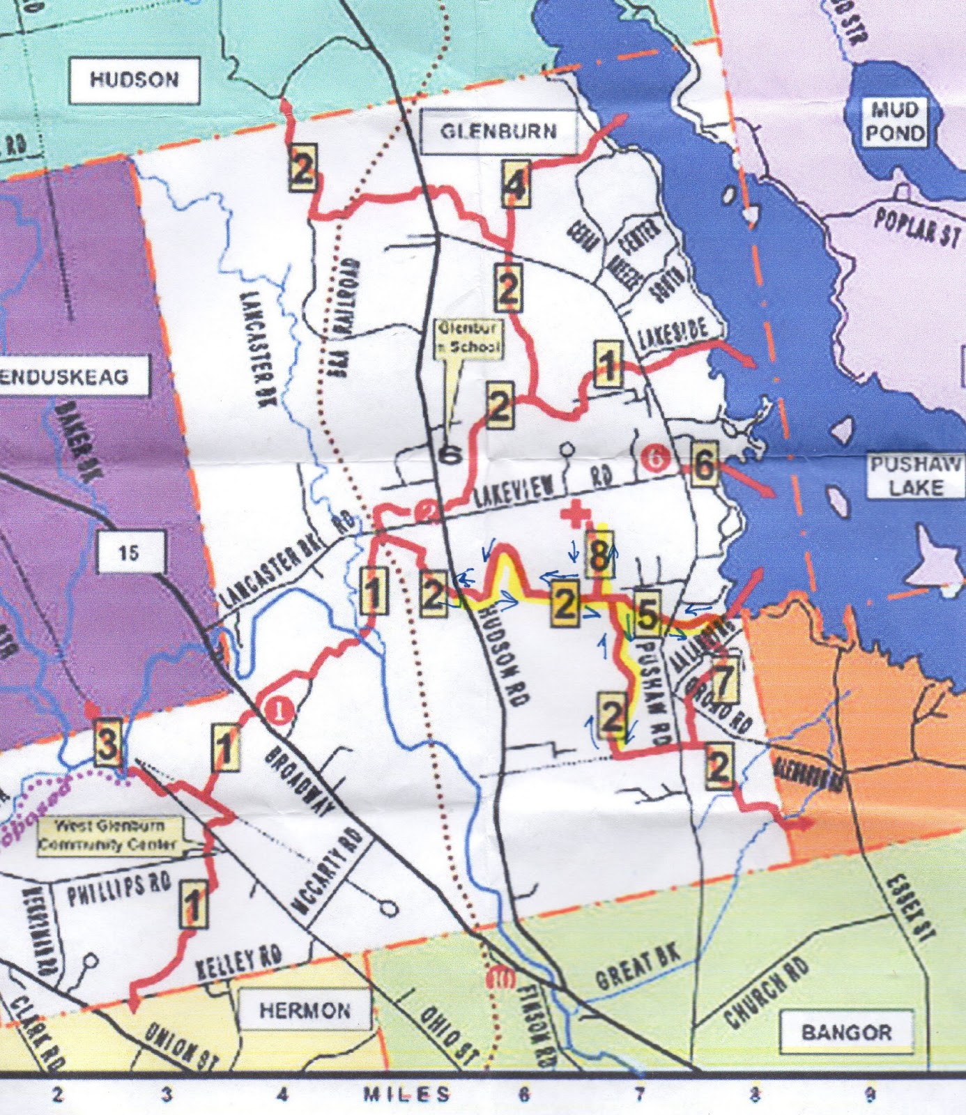 Hiking in Maine with Kelley 2/23/13 Glenburn Trails part 2